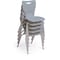 Mooreco Hierarchy School Chair, 4 Leg, 16" Chrome Frame, Grey Armless Shell, PK5 53316-5-GREY-NA-CH - alternate 2